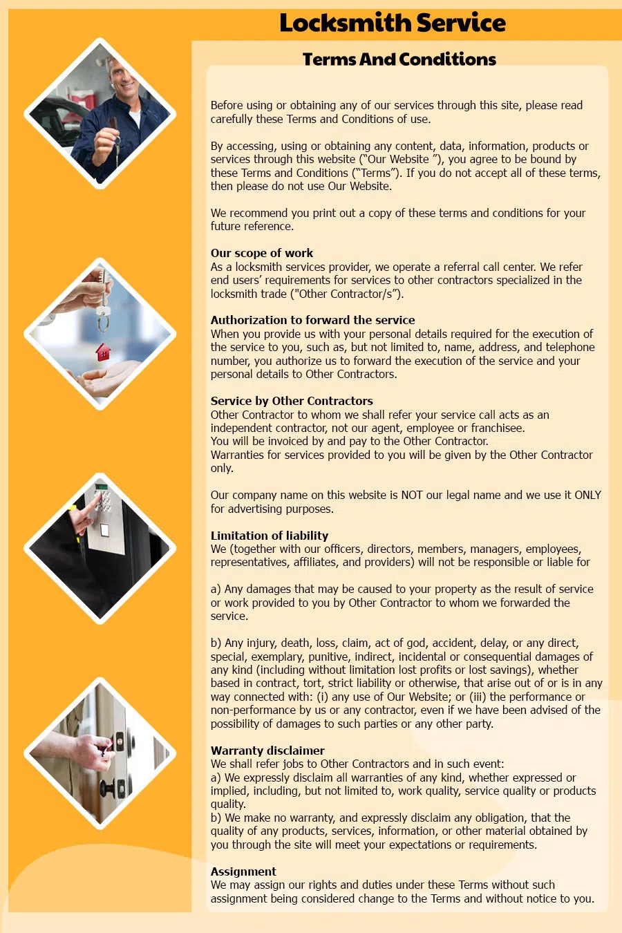 South Pasadena Locksmith Store, South Pasadena, CA 626-537-3835 - Terms